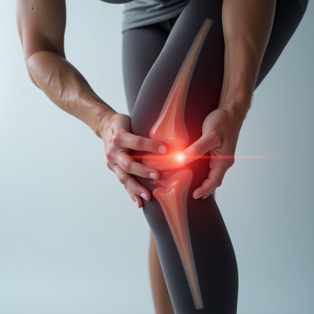 représentation d'une blessure au genou