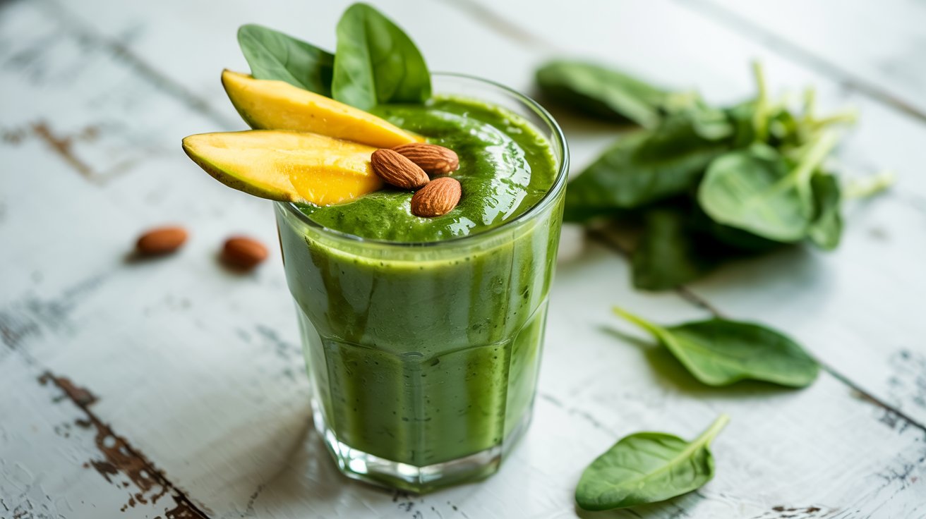 🥭 Smoothie vitalité, mangue, banane & épinards